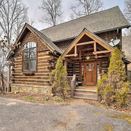 Luxury Cabin Rental In Franklin With Private Hot Tub Exterior photo